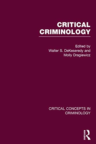 Stock image for Critical Criminology Critical Concepts in Criminology for sale by PBShop.store US