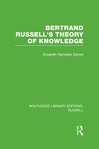 Stock image for Bertrand Russell's Theory of Knowledge for sale by ThriftBooks-Dallas