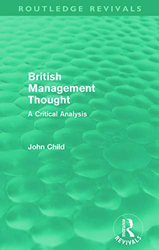 Stock image for British Management Thought (Routledge Revivals) for sale by Chiron Media