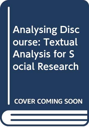 Analysing Discourse: Textual Analysis for Social Research (9780415674270) by Fairclough, Norman; Ietcu-Fairclough, Isabela