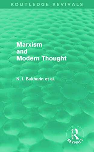 Imagen de archivo de Marxism and Modern Thought (Routledge Revivals) a la venta por Chiron Media