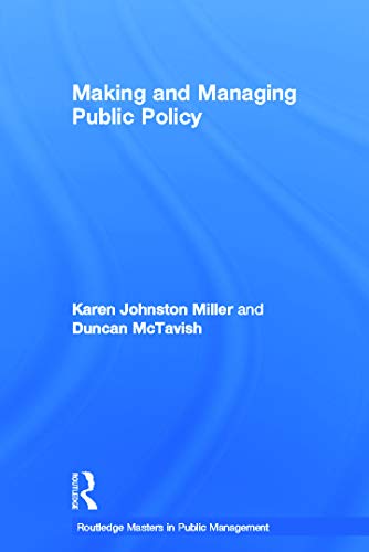 Beispielbild fr Making and Managing Public Policy zum Verkauf von Books Puddle