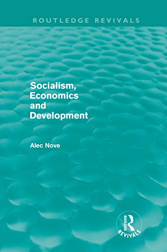 Socialism Economics and Development (Routledge Revivals)