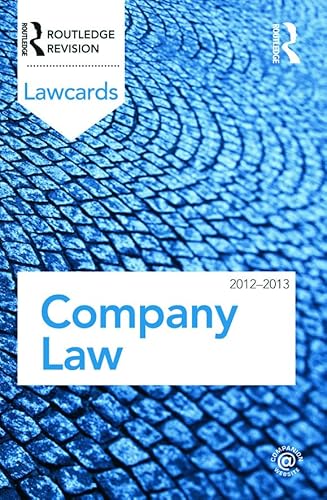 Beispielbild fr Company Law 2012-2013 zum Verkauf von Blackwell's