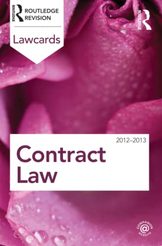 9780415683326: Contract Lawcards 2012-2013