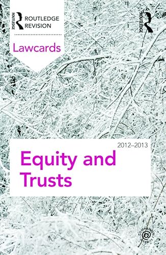 Beispielbild fr Equity and Trusts Lawcards 2012-2013 zum Verkauf von Blackwell's