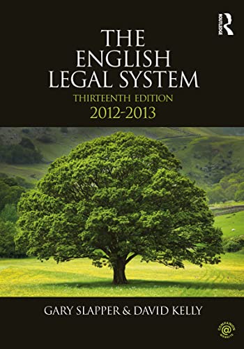 Stock image for The English Legal System: 2012-2013 for sale by Greener Books