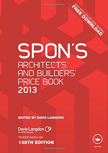Stock image for Spon's Architects' and Builders' Price Book 2013 for sale by WorldofBooks