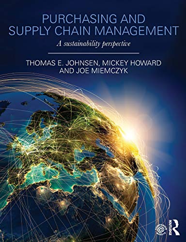 Imagen de archivo de Purchasing and Supply Chain Management : A Sustainability Perspective a la venta por Better World Books
