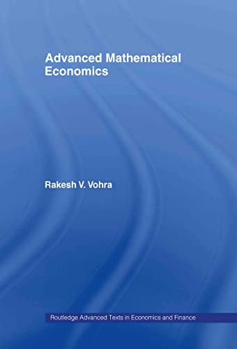 9780415700078: Advanced Mathematical Economics