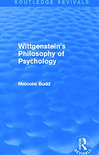 Beispielbild fr Wittgenstein's Philosophy of Psychology (Routledge Revivals) zum Verkauf von Chiron Media