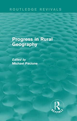 Imagen de archivo de Progress in Rural Geography a la venta por Blackwell's
