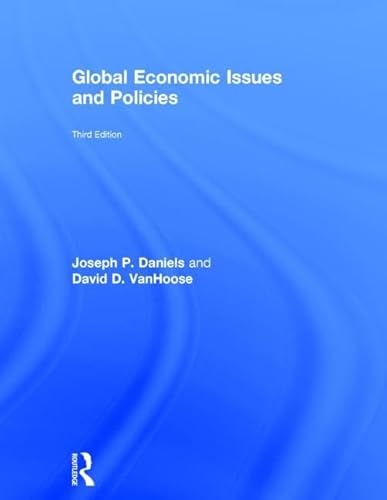 Imagen de archivo de Global Economic Issues and Policies a la venta por Solr Books