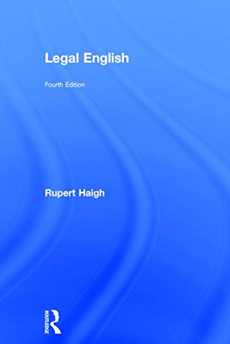 Imagen de archivo de Legal English a la venta por Mispah books