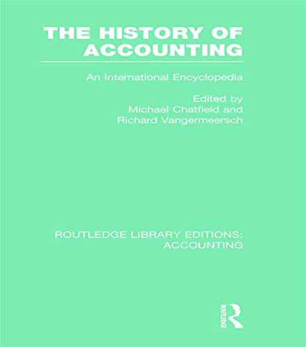 Stock image for The History of Accounting: An International Encyclopedia: Vol 21 for sale by Revaluation Books