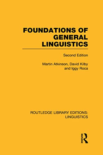 9780415715775: Foundations of General Linguistics (Routledge Library Editions: Linguistics)