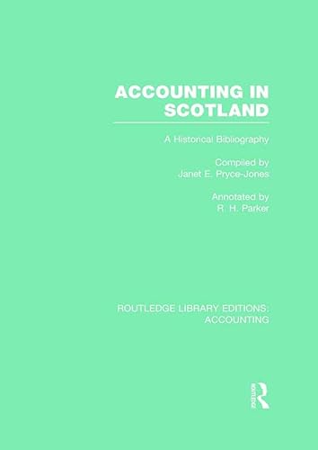 Beispielbild fr Accounting in Scotland zum Verkauf von Blackwell's