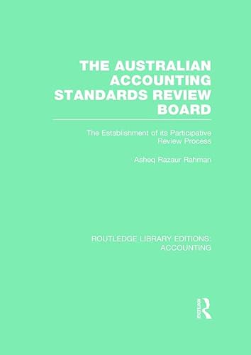 Beispielbild fr The Australian Accounting Standards Review Board zum Verkauf von Blackwell's