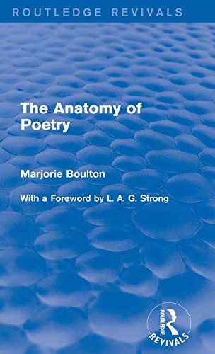 Beispielbild fr The Anatomy of Poetry (Routledge Revivals) zum Verkauf von Chiron Media