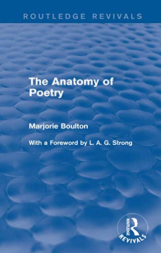 Beispielbild fr The Anatomy of Poetry zum Verkauf von Blackwell's