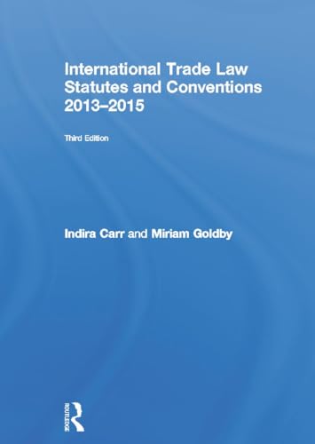 Stock image for International Trade Law Statutes and Conventions 2013-2015 for sale by Chiron Media