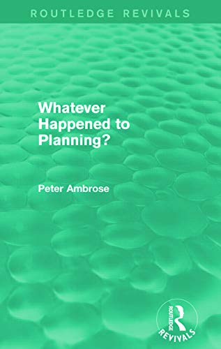 Imagen de archivo de What Happened to Planning? (Routledge Revivals) a la venta por Chiron Media