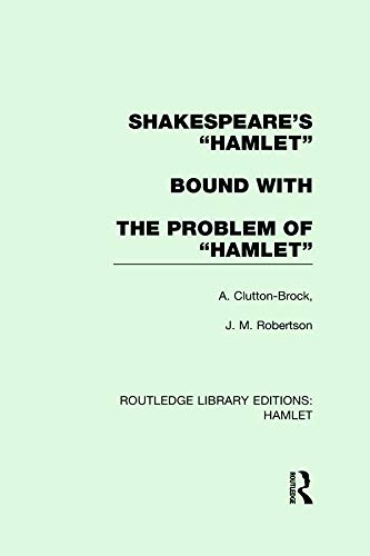 9780415732796: Shakespeare's "Hamlet" Bound With the Problem of "Hamlet"