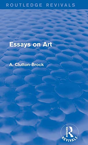 Imagen de archivo de Essays on Art (Routledge Revivals) a la venta por Chiron Media