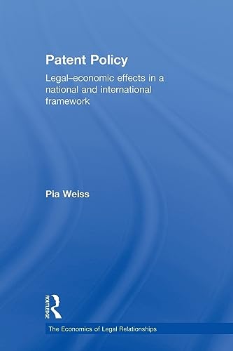 Imagen de archivo de Patent Policy (Economics of Legal Relationships) a la venta por Chiron Media