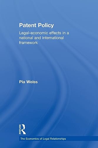 Stock image for Patent Policy (Economics of Legal Relationships) for sale by Chiron Media