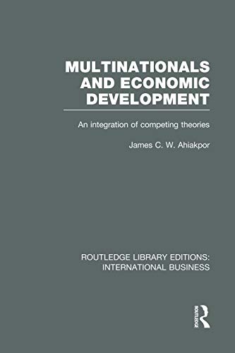 Stock image for Multinationals and Economic Development (RLE International Business) (Routledge Library Editions: International Business) for sale by Chiron Media