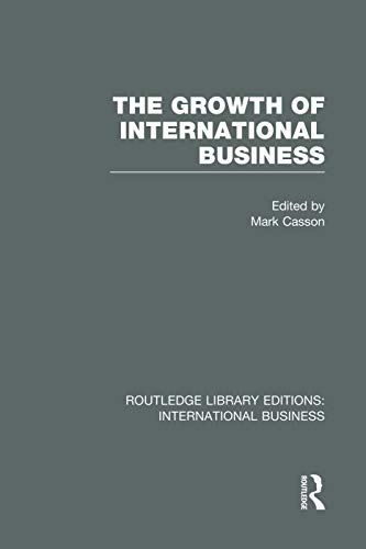 Beispielbild fr The Growth of International Business (RLE International Business) zum Verkauf von Ammareal