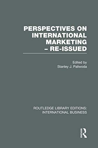 Beispielbild fr Perspectives on International Marketing zum Verkauf von Blackwell's