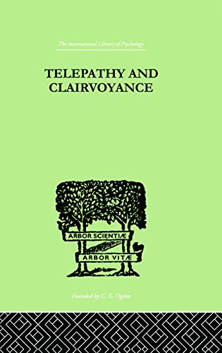 Imagen de archivo de Telepathy and Clairvoyance a la venta por Blackwell's