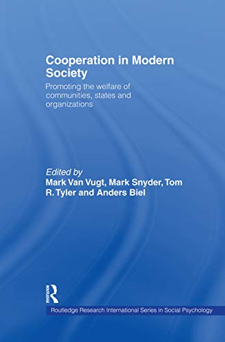 Beispielbild fr Cooperation in Modern Society zum Verkauf von Blackwell's