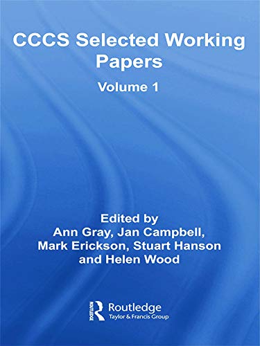 Stock image for Cccs Selected Working Papers: Vol 1 for sale by Revaluation Books