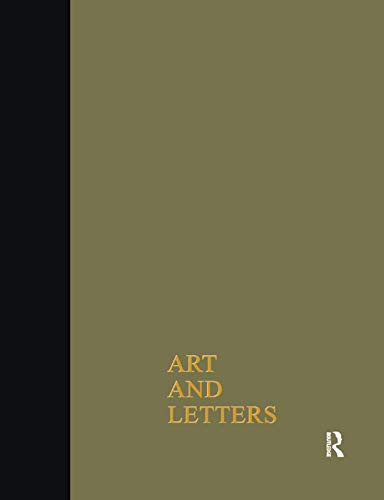Beispielbild fr Art &amp; Letters July-Winter 1918: 2 Volumes zum Verkauf von Blackwell's
