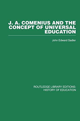 Imagen de archivo de J A Comenius and the Concept of Universal Education a la venta por Blackwell's