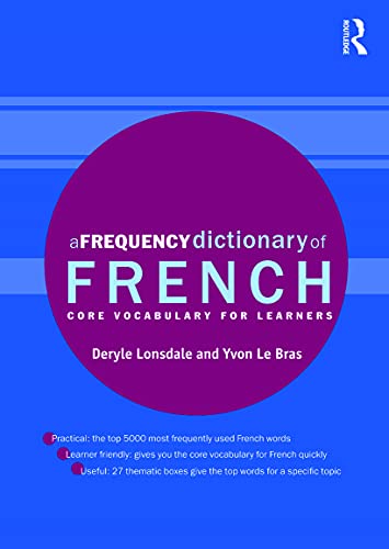 Stock image for A Frequency Dictionary of French (Routledge Frequency Dictionaries) for sale by Chiron Media