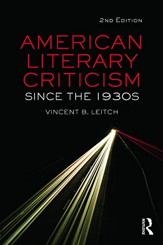 Beispielbild fr American Literary Criticism Since the 1930S zum Verkauf von Blackwell's