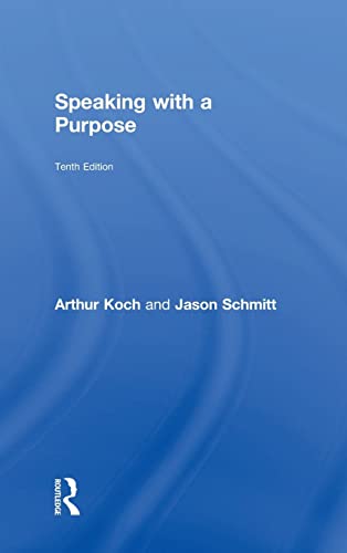 Imagen de archivo de Speaking with a Purpose a la venta por BooksRun