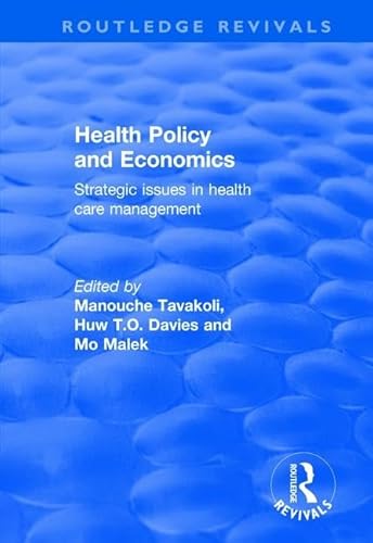 Imagen de archivo de Health Policy and Economics a la venta por Blackwell's