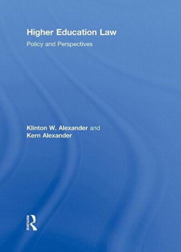 Stock image for Higher Education Law: Policy and Perspectives for sale by -OnTimeBooks-