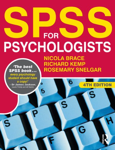 Imagen de archivo de SPSS for Psychologists: Fourth Edition a la venta por SecondSale