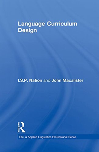 9780415806053: Language Curriculum Design (ESL & Applied Linguistics Professional Series)