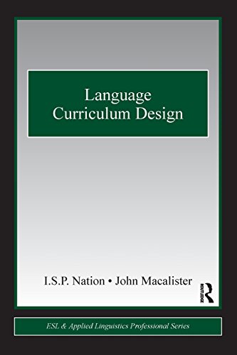 Imagen de archivo de Language Curriculum Design (ESL & Applied Linguistics Professional Series) a la venta por SecondSale