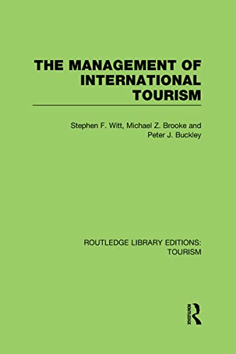 Imagen de archivo de The Management of International Tourism: Vol 5 a la venta por Revaluation Books