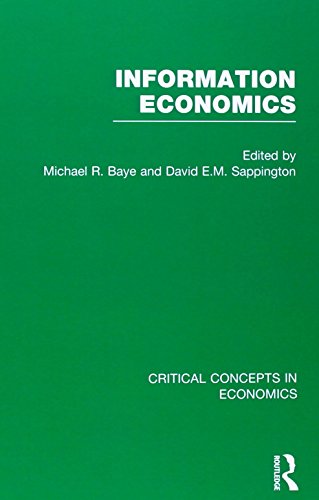 Stock image for Information Economics (Critical Concepts in Economics) for sale by Chiron Media