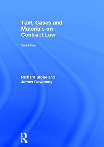 Stock image for Text, cases and materials on contract law for sale by Cotswold Internet Books