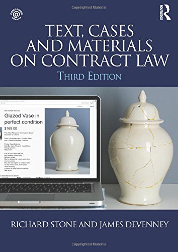 Beispielbild fr Text, Cases and Materials on Contract Law zum Verkauf von WorldofBooks